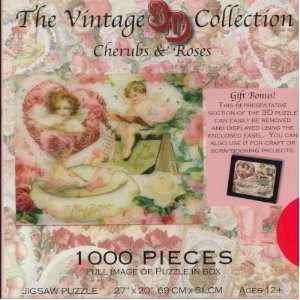  Cherubs & Roses Vintage 3D puzzle Toys & Games