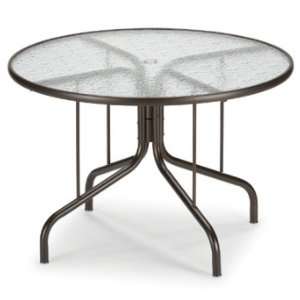    Round Table Glass Top 42 By Telescope Casual Patio, Lawn & Garden