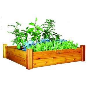   48 Inch by 13 Inch Raised Garden Bed, Finished Patio, Lawn & Garden