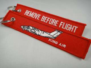 Beechcraft King Air Crew Remove Before Flight Keychain  