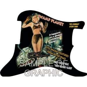   Swamp Planet Graphical J Bass Geddy Lee Pickguard Musical Instruments