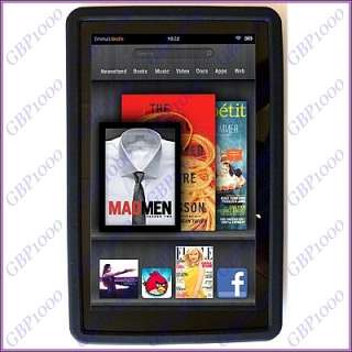 Black Silicone Case Gel Cover for  Kindle Fire 7 Tablet 3G Wifi
