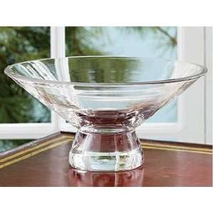  Flared Glass Pedestal Bowl by Aromatique