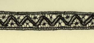 BEAUTIFUL ANTIQUE FRENCH BOBBIN lace insertion  