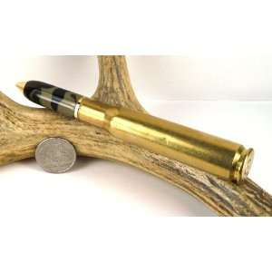   Acrylic 50cal Rifle Cartridge Pen With a Gold Finish