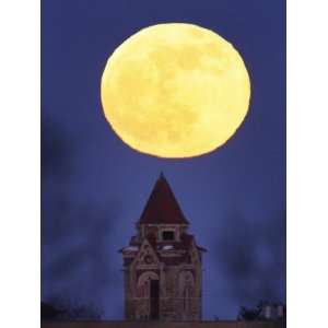  Blue Moon Rises Above Dyche Hall at the University of 