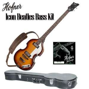    Official Hofner Case, Strings & Leather Strap Musical Instruments