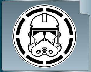 Star Wars CLONE TROOPER HELMET w/ Logo vinyl decal ROTS  