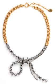 Juicy Couture Deco Glam Rhinestone Bow Necklace  