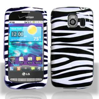 LG Vortex VS660 Black Zebra Hard Phone Cover Case New  