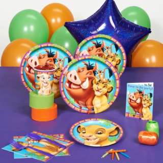 DISNEY THE LION KING BIRTHDAY PARTY SUPPLIES KIT PACK FESTIVE PLATES 