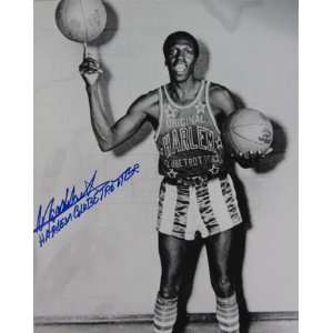   Lemon Autographed Harlem Globetrotters 16x20