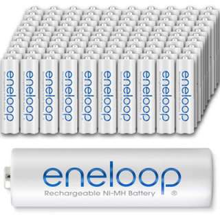 100pk Eneloop AA Precharged Rechargeable Batteries  