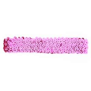  1 Large Sequin Headbands in Fuchsia   12 Pieces Beauty