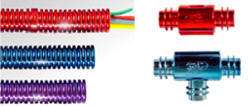 Chrome Wire Loom Colors Red, Blue, Orange, Yellow, Car, Truck engine 