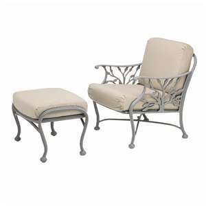  Woodard Heritage Lounge Chair & Ottoman Set   8F0406 