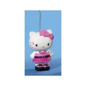  Hello Kitty Blow Mold Ornament   Fuchsia Pink