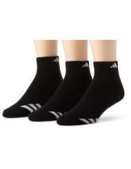 adidas Mens Cushioned 3 Stripe Low Cut Sock, 3 Pack, Shoe Size 6 12