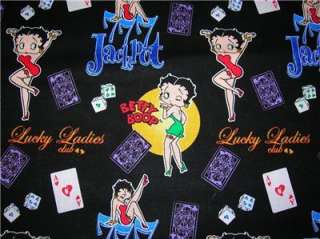 New Betty Boop Flannel BTY Gambling Casino Lady Luck  