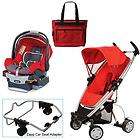Quinny Rebel Red Zapp Xtra Travel System w/Chicco Fuego Car Seat & Bag