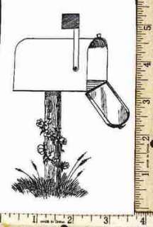 Huge MAILBOX Magnificent UNMounted rubber stamp  
