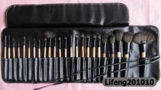   PRO black make up kit makeup brushes makeup brush set with roll up bag