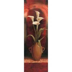  Potted Calla Lily White by Tan Chun. Size 12.00 X 36.00 