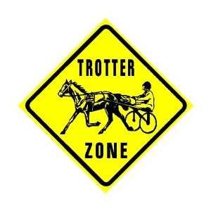  HARNESS RACING ZONE sign * street horse race