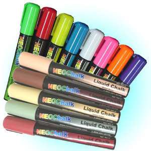 Neon Color 5 Earth Tone Liquid Chalk Markers Combo  