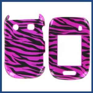 Blackberry 9670 Style Zebra on Hot Pink Hot Pink/Black Protective Case