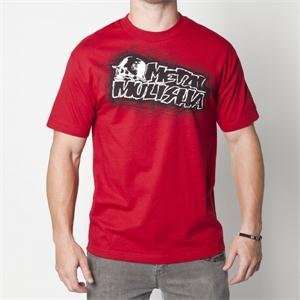 Metal Mulisha Cut Up T Shirt   Medium/Cardinal