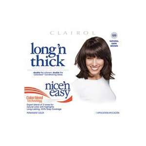  CLAIROL NICE N EASY #120 Natural Dark Brown Everything 