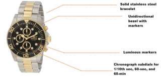 Invicta Mens 1772 Pro Diver Collection Chronograph Watch   designer 