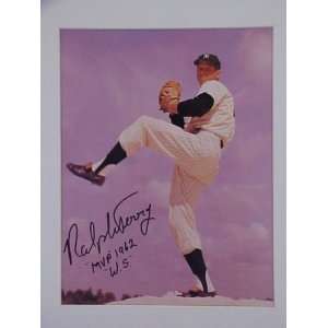  Ralph Terry New York Yankees MVP 1962 WS Inscribed Signed 