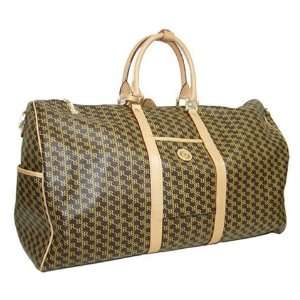  Aristo Brown Duffle Traveler by Rioni Designer Handbags 