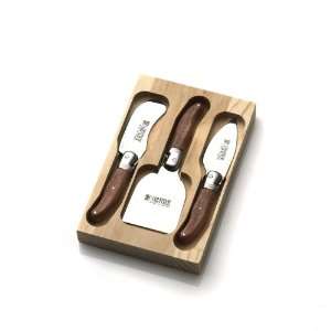  Sabatier Laguiole Rosewood 3 pc Cheese Set Kitchen 