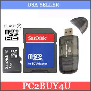 8GB MICRO SD MEMORY CARD FOR SAMSUNG CELL PHONE BEAT DJ  