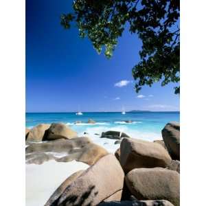 Beach, Anse Lazio, Island of Praslin, Seychelles, Indian Ocean, Africa 