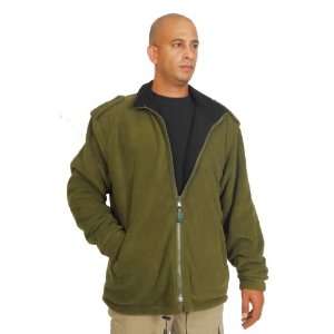 Fleece Jacket / Vest Double Sided Winter gear For Men & Women Olive 