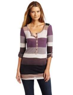  Splendid Womens Stripe Knit Henley Clothing