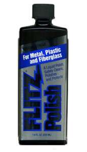 Flitz Liquid Polish for Metal Plastic Fiberglass 3.4oz  