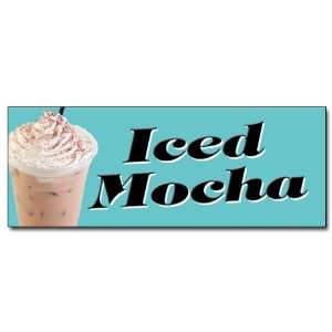  48 ICED MOCHA DECAL sticker coffee cold stand Everything 