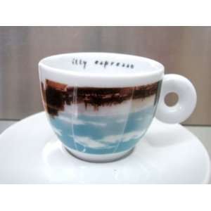 2001 Illy P.S. 1 J. Koop MOMA NY Skyline Espresso Cup & Saucer  