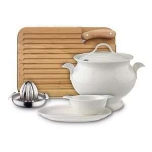 Villeroy and Boch Home Elements Bread Tray with Knife 14 Inch Serving 