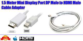 5M Meter Mini Display Port DP Male to HDMI M Cable Adapter For 