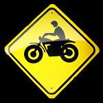 METAL MINI Motorcycle XING TRAFFIC SIGNS MINIATURE  