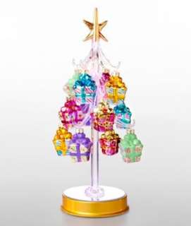 Sorelle LED Glass Tree with 12 Assorted Gift Ornaments NIB  