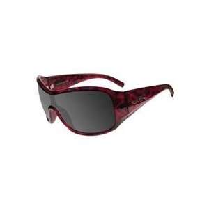 Stomp Sunglasses Gloss Red Leopard Frame with Smoke Lenses   Wiley X 