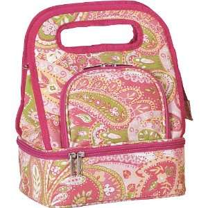 Picnic Plus Savoy Insulated Lunch Tote, Green Paisley  
