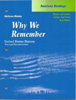Why we remember United States history homeschooling kit  